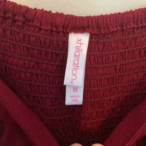Xhilaration Other - Xhilaration Wine Red Damask Floral Romper Jumpsuit Xhilaration Other - Xhilaration Wine Red Damask Floral Romper Jumpsuit